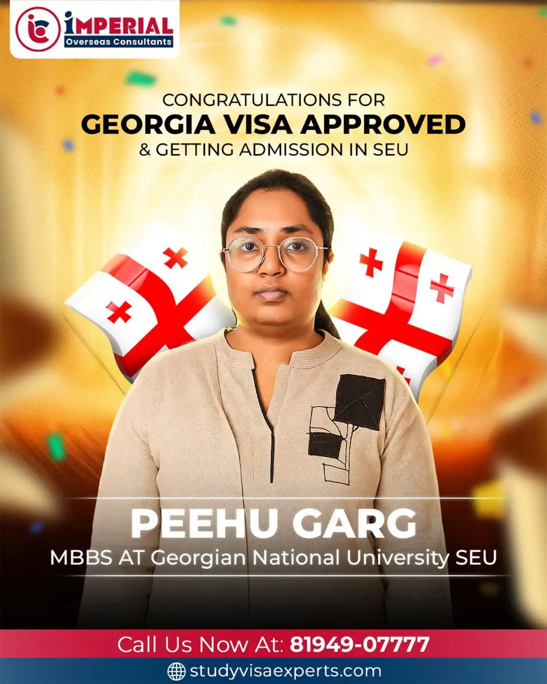 Peehu Garg - Visa Approved for Georgia